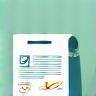 Icon representing confirming participation or signing a document